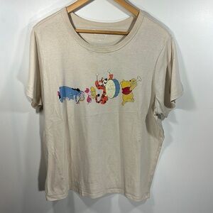 Winnie the Pooh marching band graphic t-shirt XXL Disney Cream